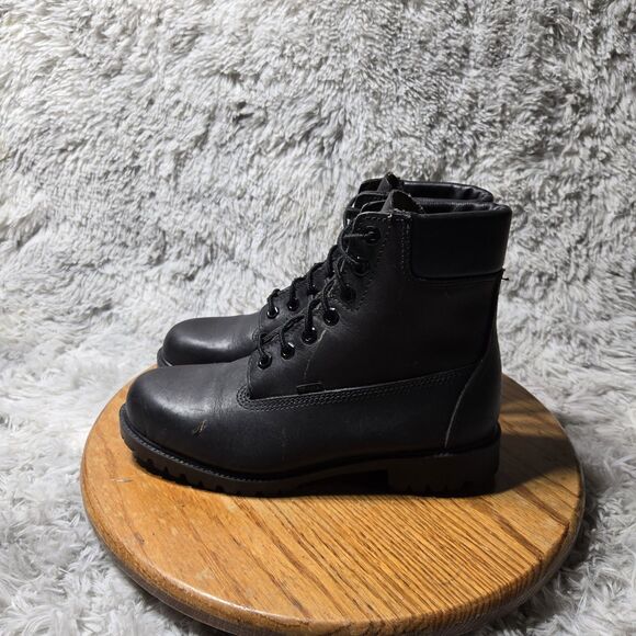 Pro Boot Mens Size 7.5W Wmn Sz 9 Direct Attach Black Leather Work Boot Water Res - Picture 1 of 10